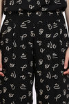 Zivame Midnight Mystic Woven Pyjama Set -  Jet Black — thumbnail 6